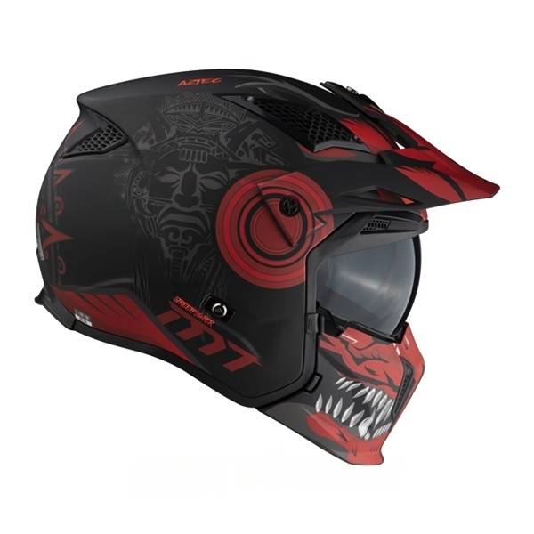 bad ass matte black motorcycle helmet Scorpion EXO Covert X Helmet Tribe Matte Black/White 2x